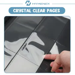 Toploader Binder, 9 Pocket Top Loader Card Binder for Trading Cards Top Loade... - Image 4