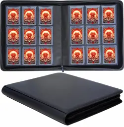 324 Pockets Toploader Binder, Trading Card Binder Zippered Album Holds 3"x 4"... - Image 1