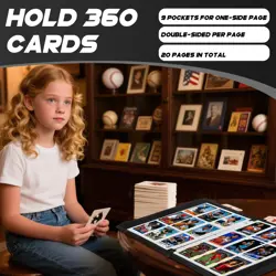 Toploader Binder, Holds 3”x4” Toploaders Top Loader Card Storage Case, 360 Po... - Image 3