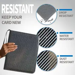 Card Binder for Toploaders, Portable 4 Pockets Trading Card Holder Albums for... - Image 5