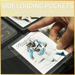Card Binder for Toploaders, Portable 4 Pockets Trading Card Holder Albums for... - Image 5