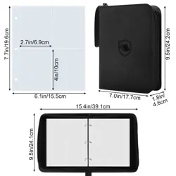 440 Pockets Trading Card Binder, PU Cover Zipper Card Collection Album, Sturd... - Image 2