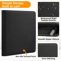 Toploader Binder, Holds 288 Toploaders, 9 Pocket Top Loader with Sleeves Card... - Image 4