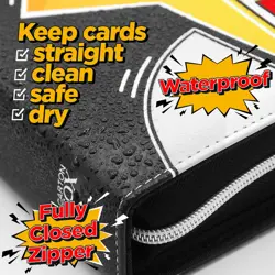 Trading Card Binder, 4 Pockets Card Holder, 55 Double Sided Removable Pages, ... - Image 3