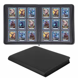 9-Pocket Toploader Binder, Top Loader Card Storage Album Compatible with 288 ... - Image 1