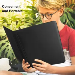 9-Pocket Toploader Binder, Top Loader Card Storage Album Compatible with 288 ... - Image 3