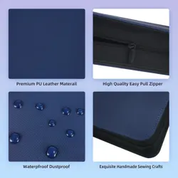 4 Pocket Top Loader Card Binder 128 Toploader Card Slot Trading Card Binders ... - Image 5