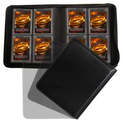 Toploader Card Binder,4 Pocket(3x 4") Holds 112+ Toploaders，Double-Sided Pock... - Image 1