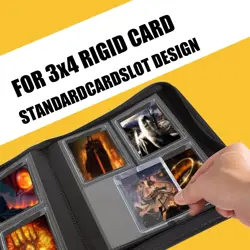 Toploader Card Binder,4 Pocket(3x 4") Holds 112+ Toploaders，Double-Sided Pock... - Image 5