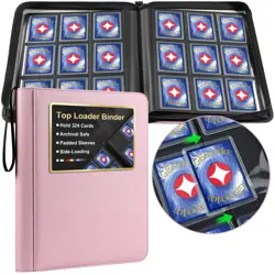 9 Pockets Top Loader Binder Holds 324 Cards, Premium PU Leather Trading Card ... - Image 1