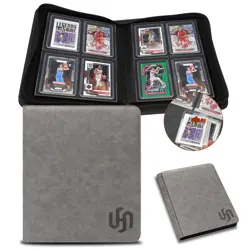 Toploader Binder, 4 Pocket Top Loader Card Binder Holds 112 Toploaders for Tr... - Image 1