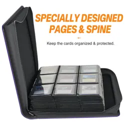 9-Pocket Toploader Binder, Holds 360 3" x 4" Rigid Card Holders, Top Loader C... - Image 3