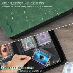 Top Loader Binder, 4 Pockets Card Binder Holds 112 Top Loaders, Premium Tradi... - Image 3