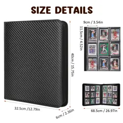 Toploader Binder, 9 Pocket Top Loader Card Binder for Trading Cards Toploader... - Image 4