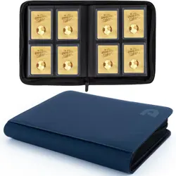 TopLoader Binder 4 Pocket, Top Loader Binder Holds 128 Cards, Trading Card Bi... - Image 1