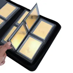 TopLoader Binder 4 Pocket, Top Loader Binder Holds 128 Cards, Trading Card Bi... - Image 4