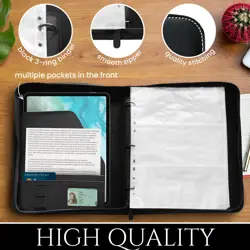 Trading Card Binder, 846 Card Capacity Organizer with 9-Pocket Pages, Zipper ... - Image 2