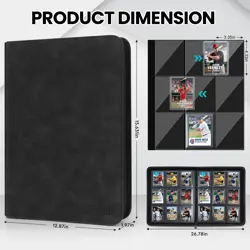 Top Loader Card Binder with Sleeves 9 Pocket Holds 252 Top Loaders Storage, T... - Image 2