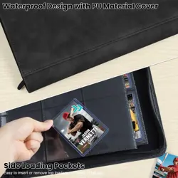 Top Loader Card Binder with Sleeves 9 Pocket Holds 252 Top Loaders Storage, T... - Image 3