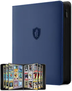 9 Pocket Top Loader Binder-Trading Card Binder with Zipper Double-Sided Premi... - Image 1