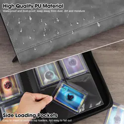 Top Loader Card Binder, Holds 112 Top Loaders Storage, 4 Pockets with Sleeves... - Image 4