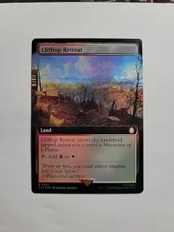 MTG - Clifftop Retreat (Extended Art) Universes Beyond: Fallout Foil R#0491 - Image 1