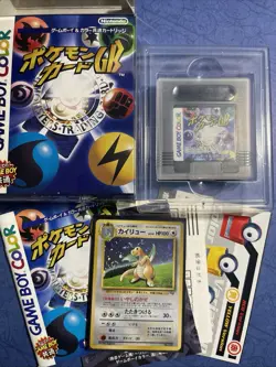 Nintendo Gameboy GB Pokemon Card Game box set with Dragonite Holo No.149 Promo - Image 1
