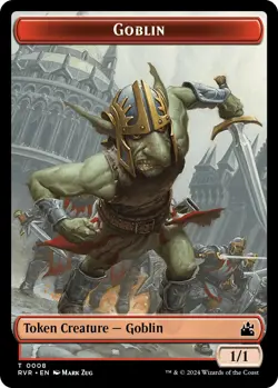 MTG Foil - Goblin (0008) // Angel (0003) Double-Sided Token - 8 // 3 / NM / Engl - Image 1