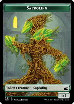 MTG Foil - Saproling // Emblem - Domri Rade Double-Sided Token - 12 // 20 / NM / - Image 1