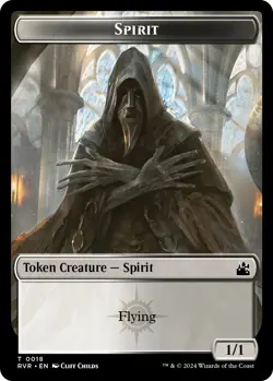 MTG Foil - Spirit (0018) // Angel (0002) Double-Sided Token - 18 // 2 / NM / Eng - Image 1