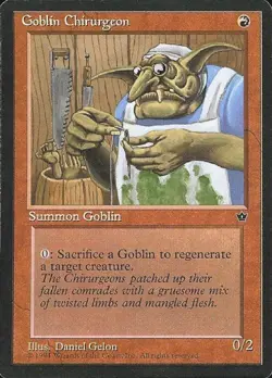 Goblin Chirurgeon (3) - Light Play MTG Fallen Empires - Image 1