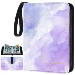 Card Binder 4/9 Pocket PU Waterproof Trading Binder Compatible with Mtg/ygo/t... - Image 1