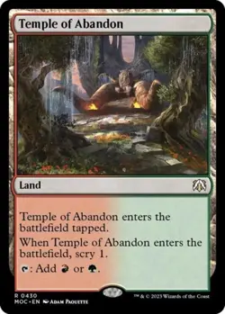 Temple of Abandon - Near Mint MTG Commander: March of the Machine - Image 1