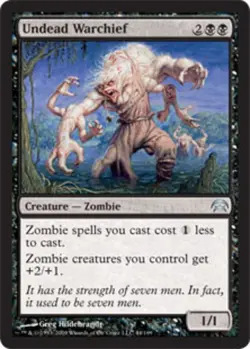 1x Undead Warchief NM-Mint, English Planechase MTG Magic - Image 1