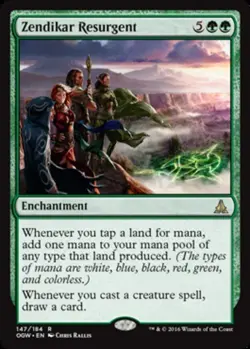 1x Zendikar Resurgent Light Play, English Oath of the Gatewatch MTG Magic - Image 1