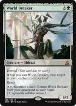 1x World Breaker Light Play, English Oath of the Gatewatch MTG Magic - Image 1