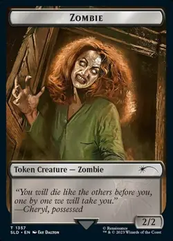 1x Zombie Token - Foil NM-Mint, English Secret Lair MTG Magic - Image 1