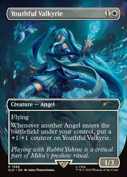 1x Youthful Valkyrie - Foil NM-Mint, English Secret Lair MTG Magic - Image 1