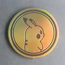 Pokemon Oversized Gold Pikachu Coin From Pokemon Go Mini Tin - Image 1