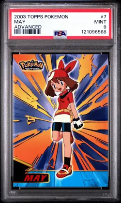 2003 Topps Pokemon Advanced May #7 PSA 9 - Image 1