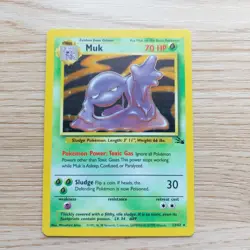 Pokemon TCG Vintage Fossil Lot Holo Muk NM - Image 1