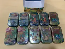 Pokemon Lot de 10 Mini Tins Amis de Kanto 2025 Neuf Officiel Scelle FR - Image 2