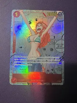 One Piece Trading Card Game Nami Manga Alt Art Rare PRB-01 English OP01-016 - Image 1