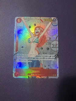 One Piece Trading Card Game Nami Manga Alt Art Rare PRB-01 English OP01-016 - Image 2