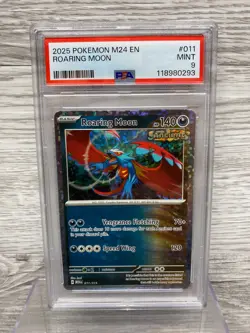 2025 POKEMON M24 EN-MCDONALD'S COLLECTION #011 ROARING MOON PSA 9 - Image 1