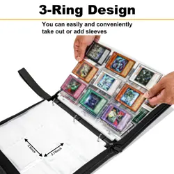 Trading Card binder for Y-G-O Cards- 990 Pockets Card Album with Sleeves Comp... - Image 3