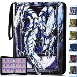 Trading Card binder for Y-G-O Cards- 990 Pockets Card Album with Sleeves Comp... - Image 1