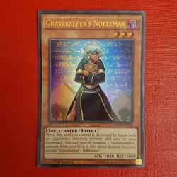 Yugioh Gravekeeper's Nobleman MP14-EN212 1st Edition - Image 1