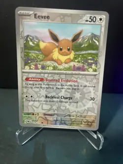 Pokemon Eevee Base Card 50 HP - Boosted Evolution Ability - Image 1