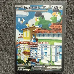 Pokemon Card Squawkabilly ex 264/193 SIR Paldea Evolved Holo Near Mint - Image 1